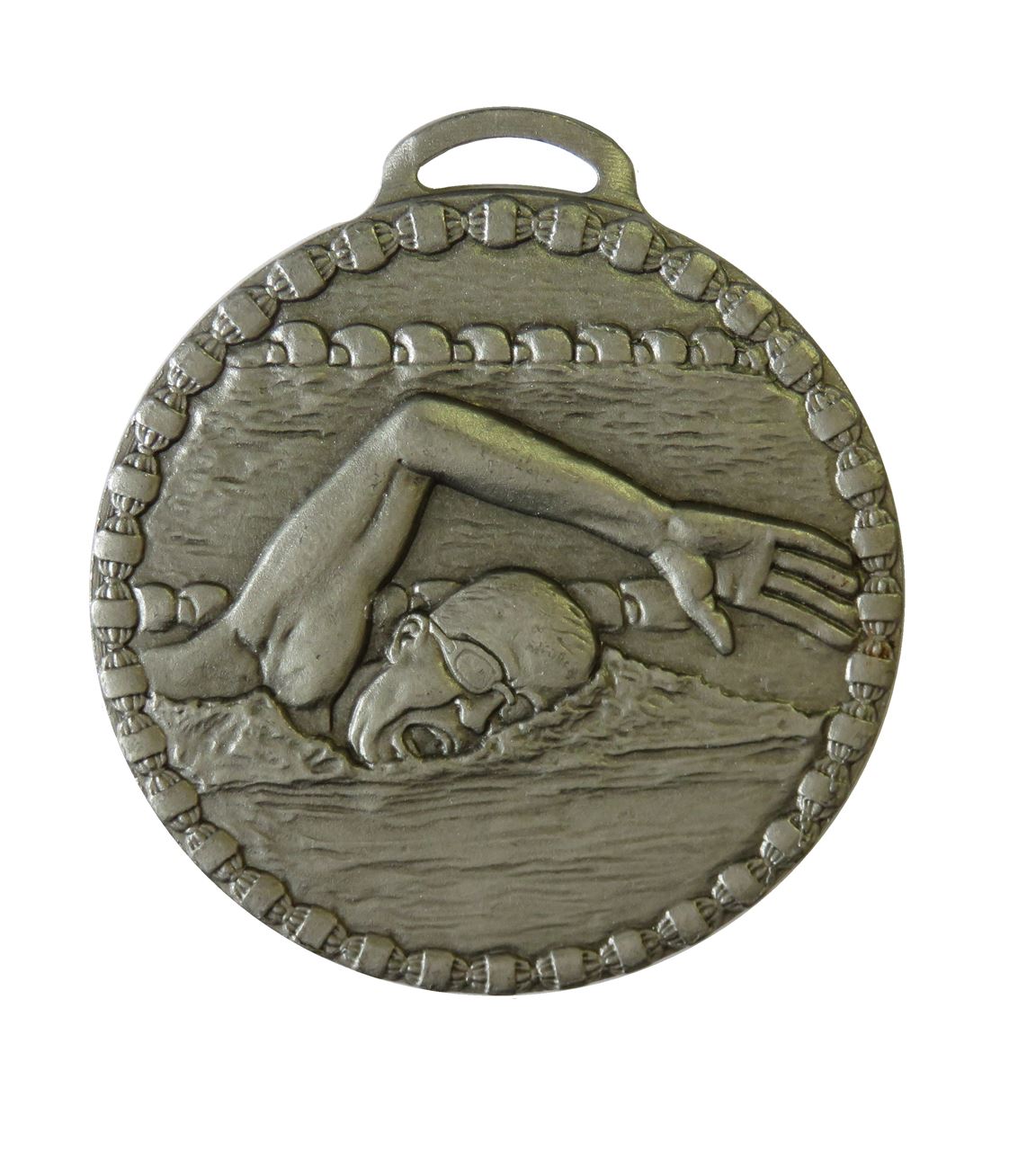 Silver Male Crawl Value Swimming Medal (size: 50mm) - 672E
