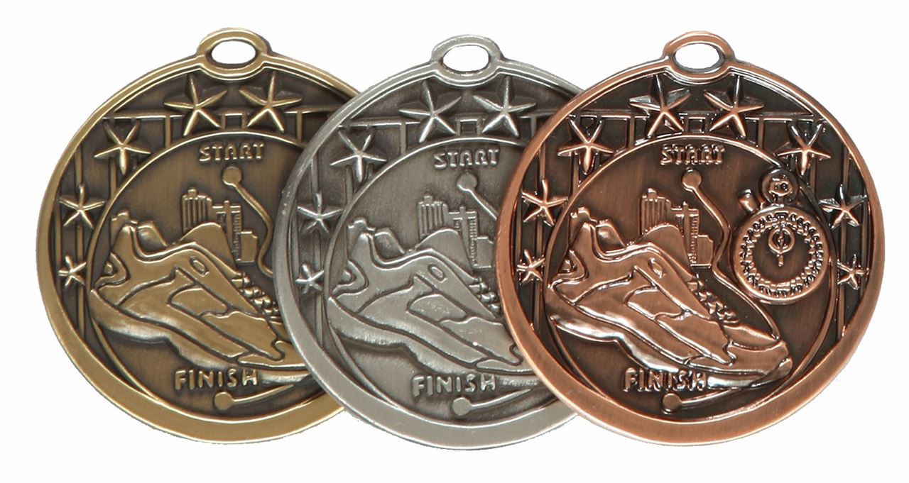 Star Design Athletics Medal (50mm) - D4RN