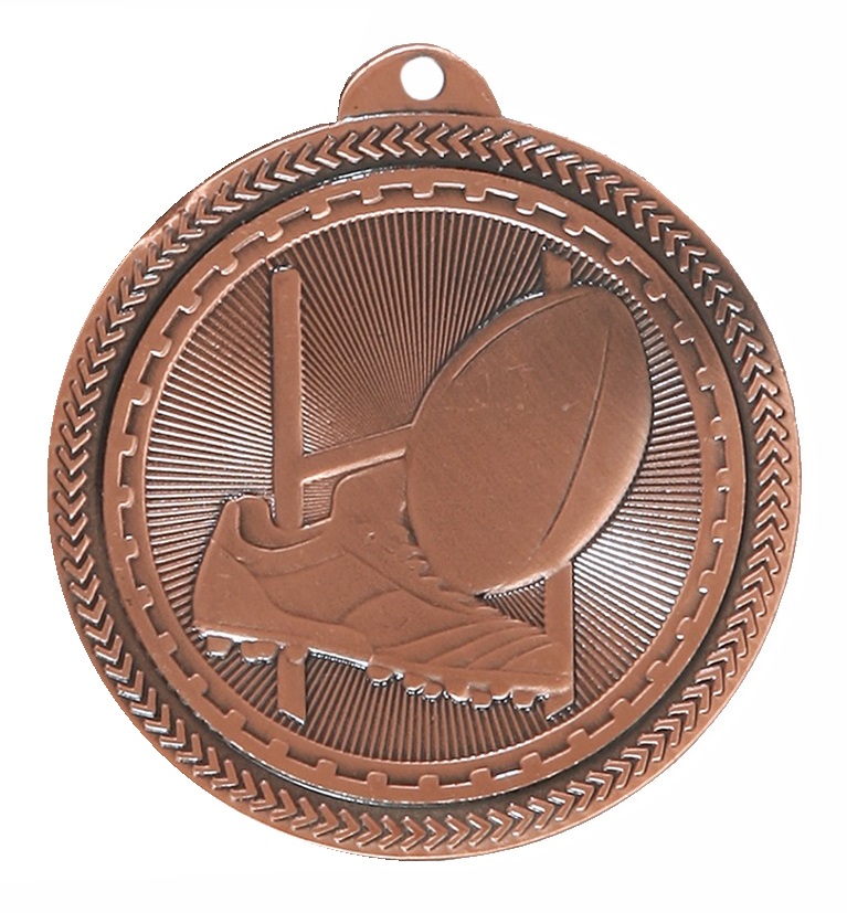 Bronze Super Value Rugby Medal (size: 50mm) - 63508