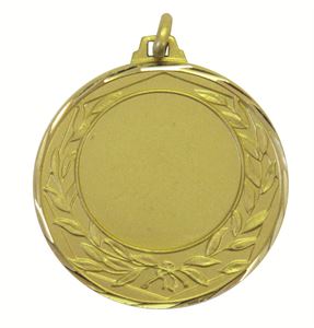 Gold Faceted Wreath Medal (size:42mm) - 5405F