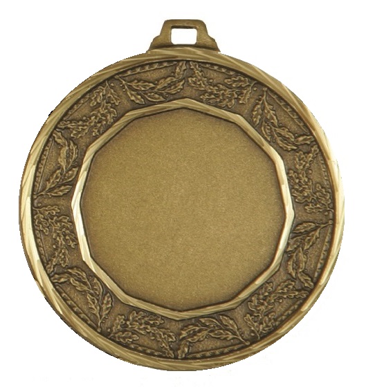 Bronze Faceted Classic Laurel Medal (size: 42mm) - 5515F