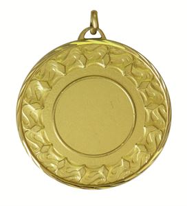 Gold Faceted Waves Medal (size: 50mm) - 5615F