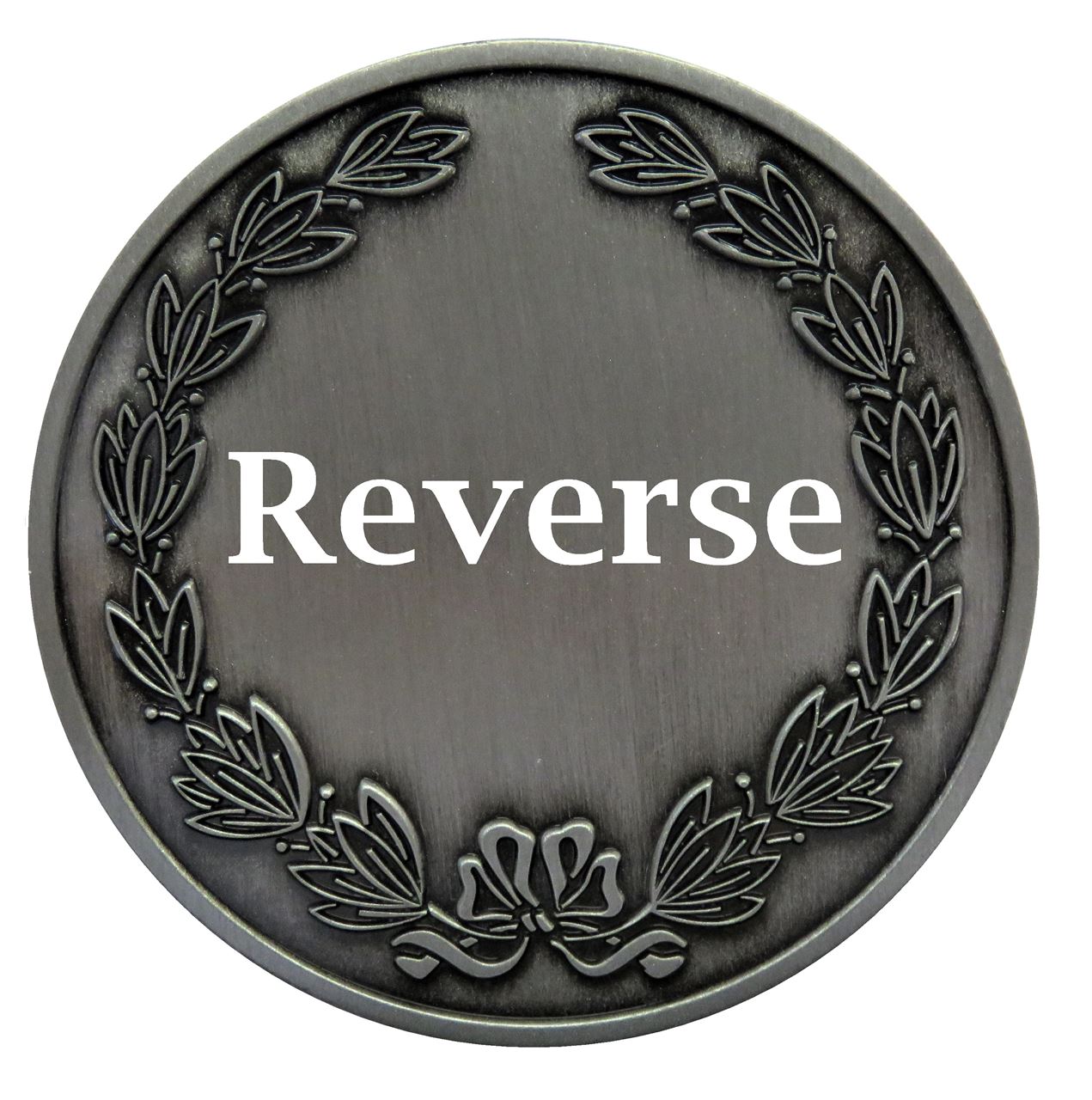 Reverse Silver (same for gold and bronze) Quality Golf 2 Medal (size: 60mm) - GOLFAL