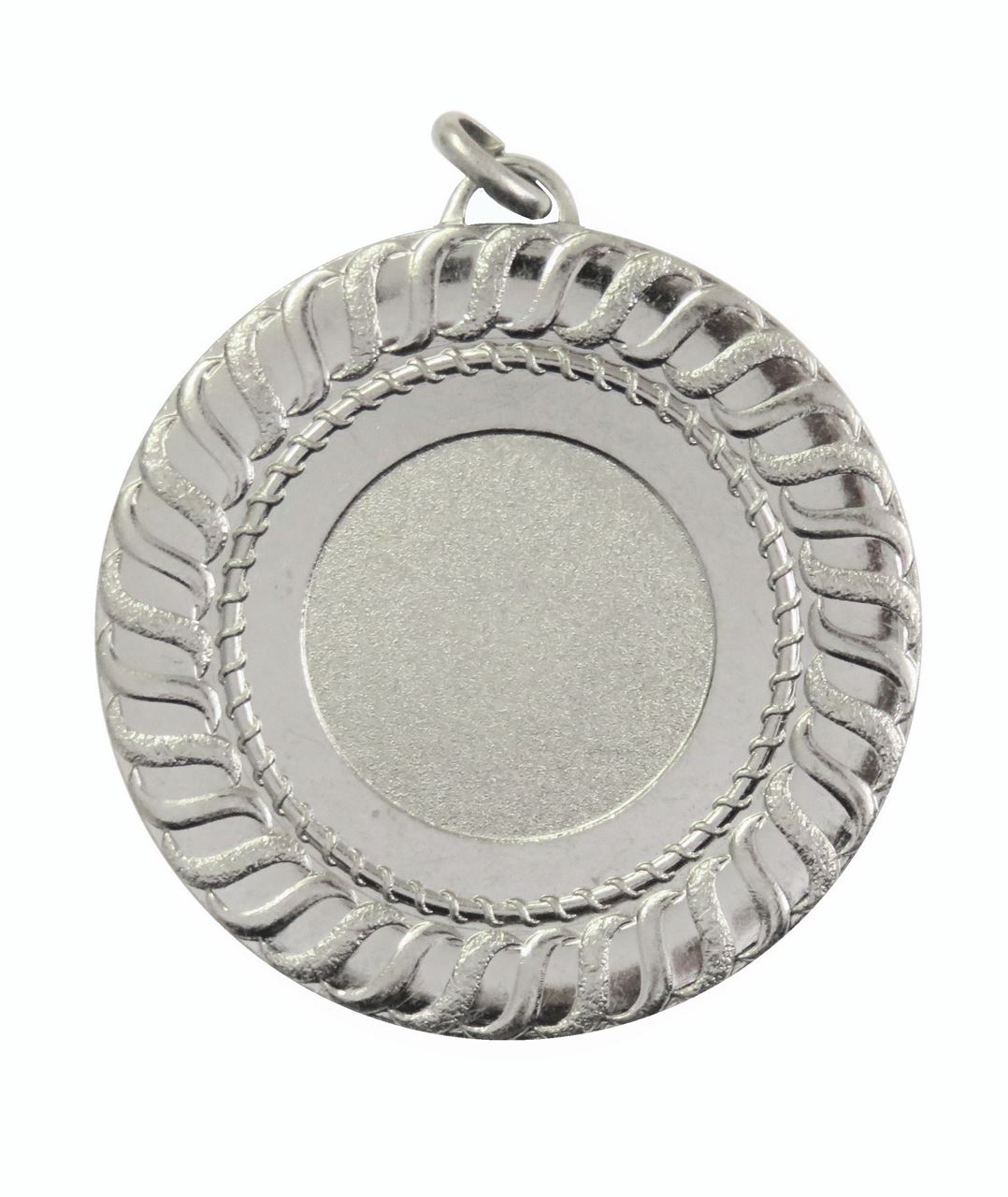 Silver Gadroon Edge Bright Finish Medal (size: 50mm) - 6001