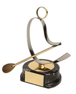 Rowing Figure Handmade Metal Trophy - 800 RE