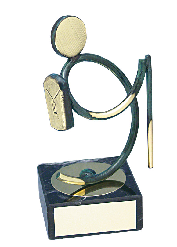 Walking Figure Handmade Metal Trophy - 149 EX