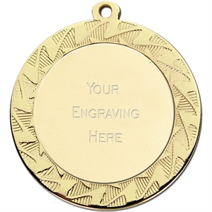 Gold Prism Engraved Medal - PR250.01
