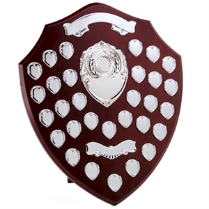 Triumph Silver Annual Shield With Two Scrolls - W285C