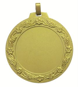 Gold Quality Floral Medal (size: 70mm) - 5809EL