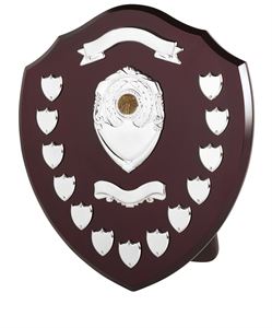 Traditional Presentation Annual Shield With Two Scrolls - SV16