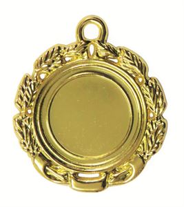 Gold Quality Die-Cast Laurel Wreath Medal - 65512E