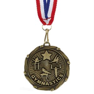 Combo Men's Gymnastics Medal & Ribbon - AM1151.12