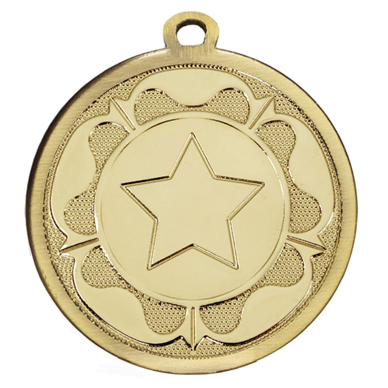 Gold Galaxy Tudor Rose Medal - AM1090.01