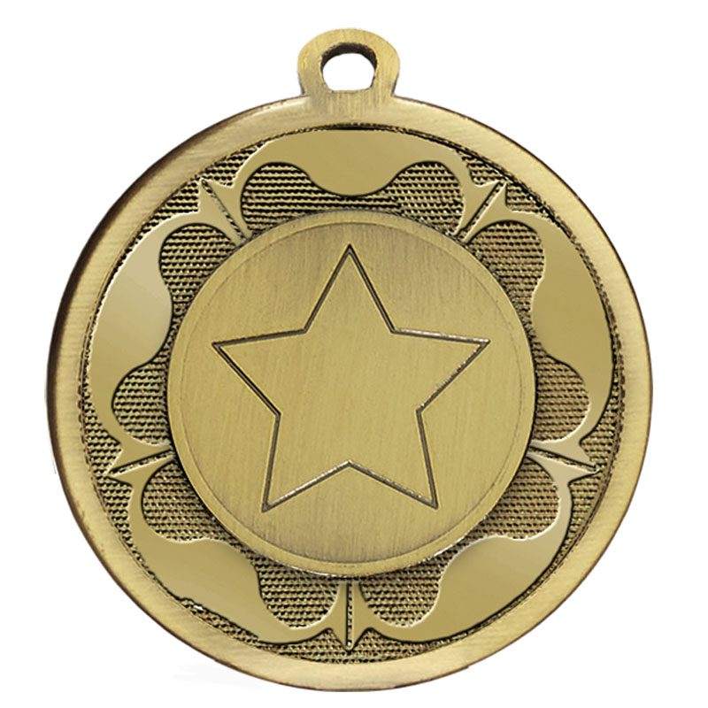 Bronze Galaxy Tudor Rose Medal - AM1090.12