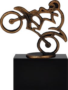 Pewter Silhouette Motocross Trophy - BEL582