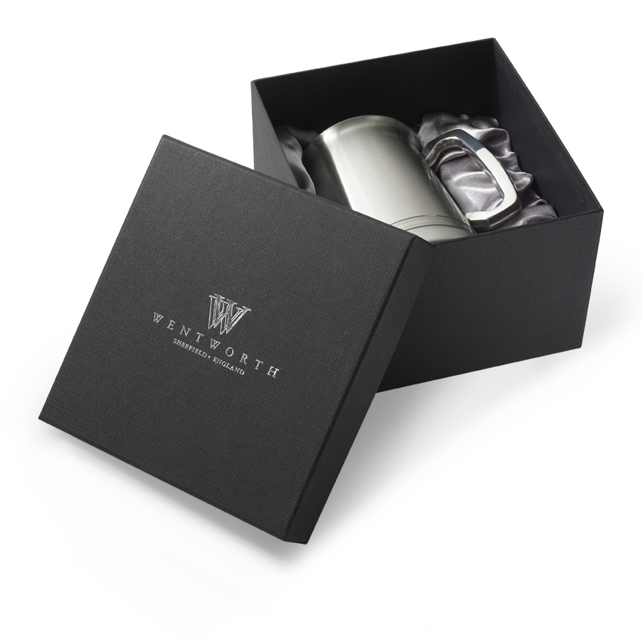 Wentworth Pewter – Half Pint Standard Double Lined Pewter Tankard – Classic British Beer Mug With Elegant Double Line Detail – Personalised Engraving