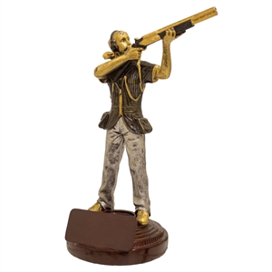 Motion Extreme Clay Pigeon Shooting Female Figure Trophy - RF17392A
