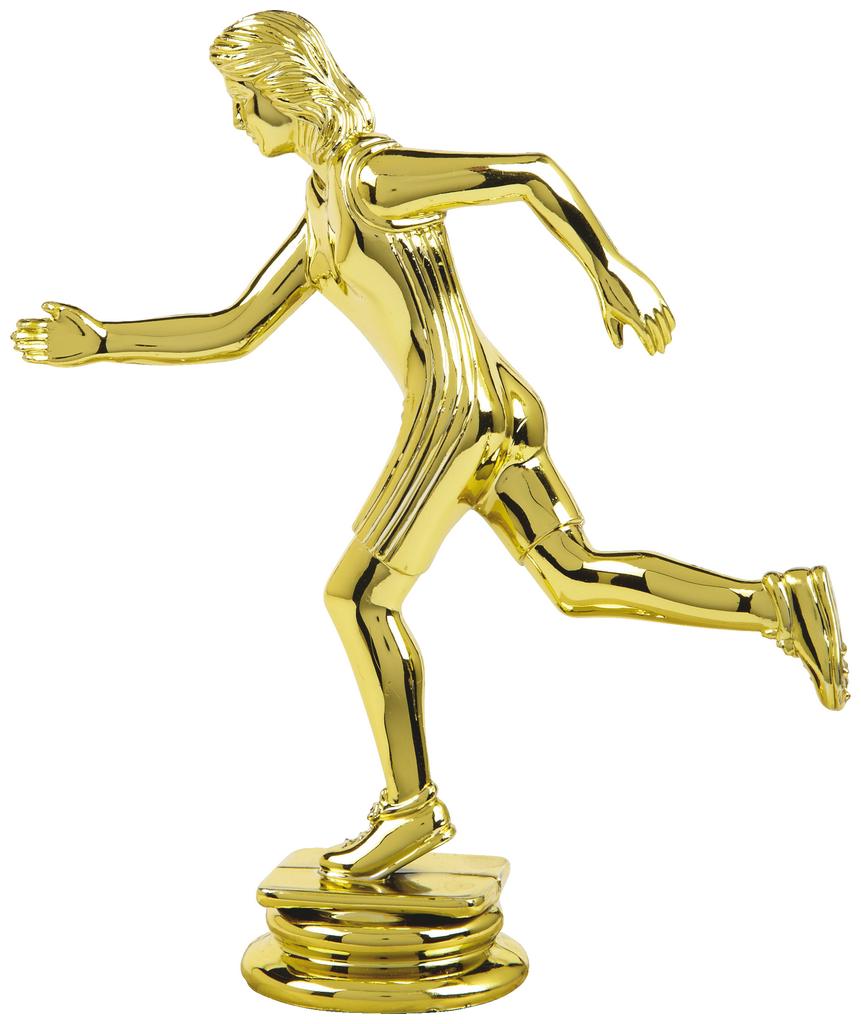 Gold Female Running Trophy Figure Top - T.6105