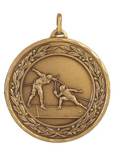 Embossed Fencing Medals