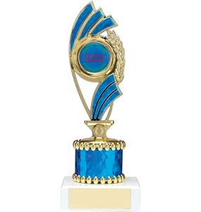 Blue Curve Column Trophy - 1226A