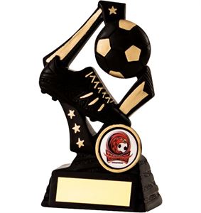 Diamond Boot & Ball Football Trophy - RFD21350BKG