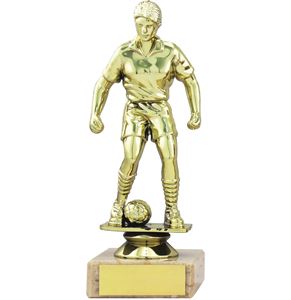 Female Footballer Figure Trophy Gold - 1365A