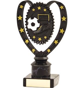 Black Star Football Figure Top Trophy - 1995A