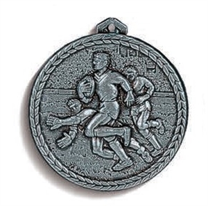 High Relief Rugby Team Medal - 343C.056