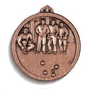 High Relief French Boules Medal - 364