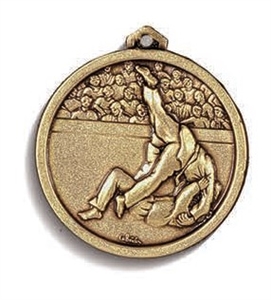 High Relief Tomoe-Nage Judo Medal - 354.56.G