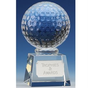 Victory Golf Ball Optical Crystal Award - OK009