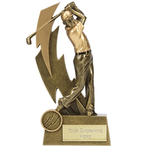 Gold Flash Golf Trophy - A1570