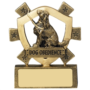DOG OBEDIENCE TROPHY SOLID RESIN DOG SHOW TRAINING FREE ENGRAVING A1634 S4 