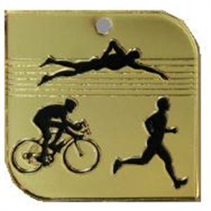 Silhouette Triathlon Medal - CEB44/9