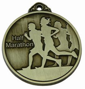 Embossed Silhouette Half Marathon Medal - 59.HALF050.4