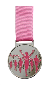 Charity Run Pink Medal with Pink Ribbon - 00.56.050.5