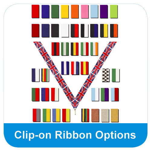 Clip on ribbon options
