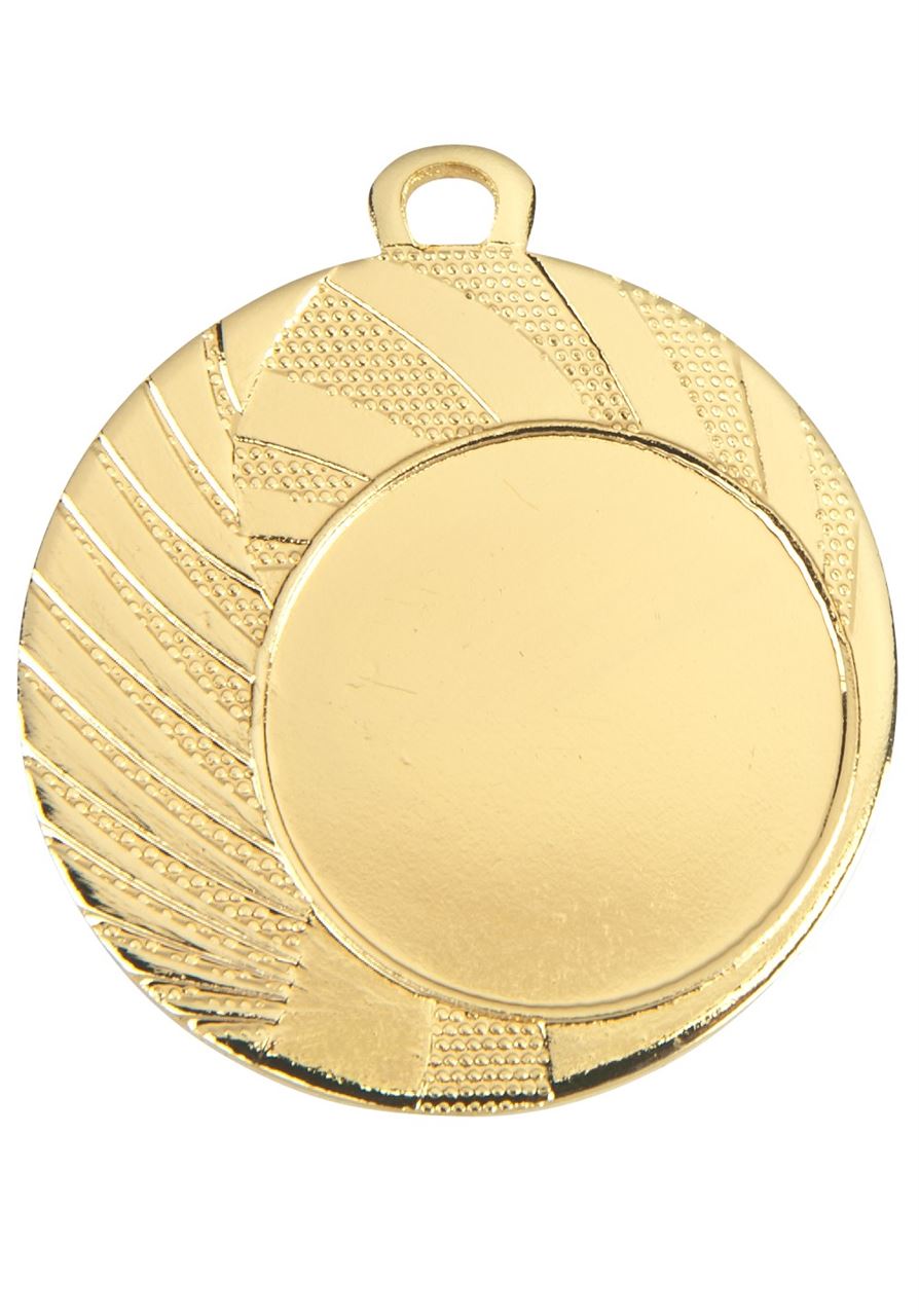 Pack of 100 Warp Speed Medals with Ribbons & Logo Inserts (40mm) - Gold ME.077.01.A/SET100