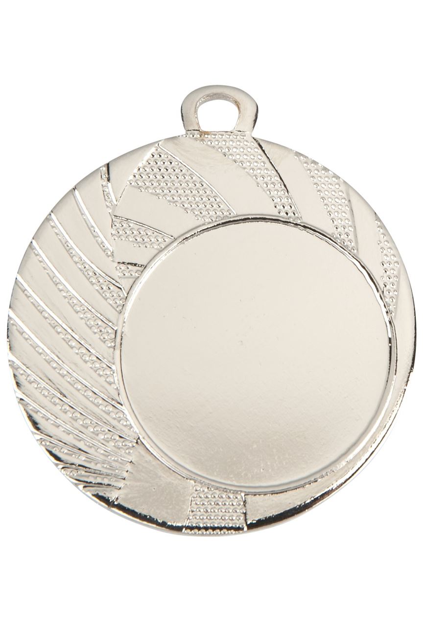 Pack of 100 Warp Speed Medals with Ribbons & Logo Inserts (40mm) - Silver ME.077.02.A/SET100
