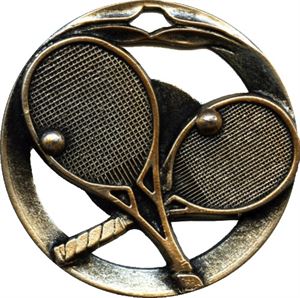 Circular Frame Tennis Medal - MTL915