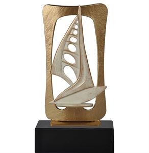 Gold Frame Windsurfer Pewter Trophy - BEL700-442