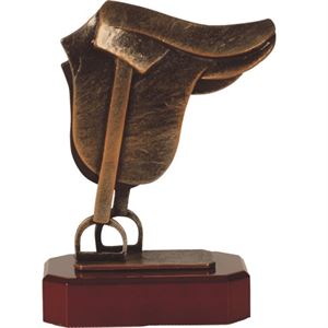 Equestrian Saddle Pewter Trophy - BEL233