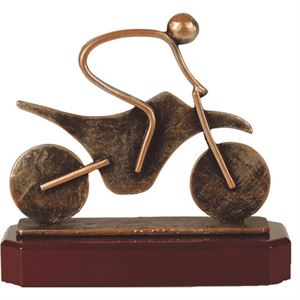 Motorbike Pewter Trophy - BEL237