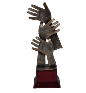 Helping Hands Pewter Trophy - TRL396