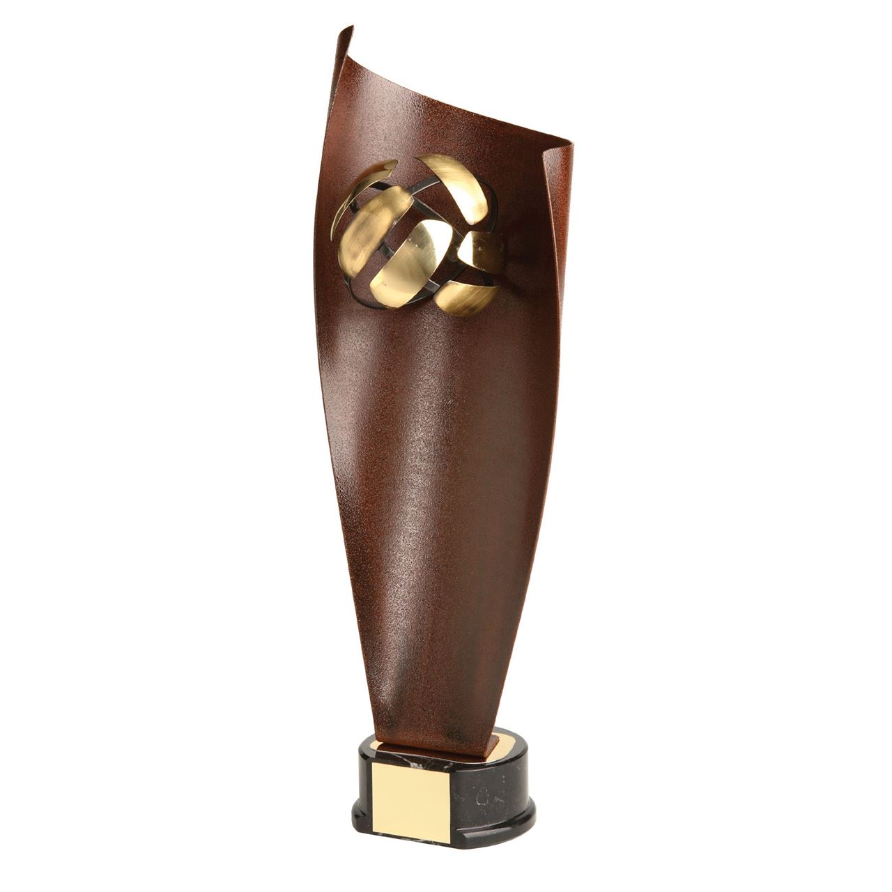Gold Volleyball Handmade Metal Trophy - 1112