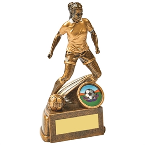 Women's Football Figure Trophy - RS869