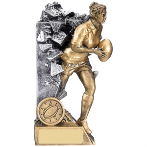 Breakout Female Rugby Player Trophy - RR603