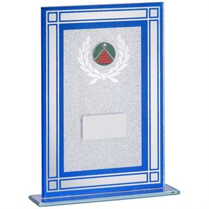 Blue Glitter Glass Award - GE136