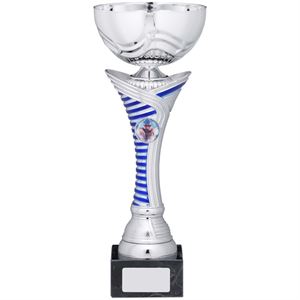 Wing Silver & Blue Cup Trophy - A1101