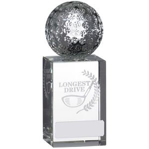 Longest Drive Optic Glass Crystal Trophy - GLG14